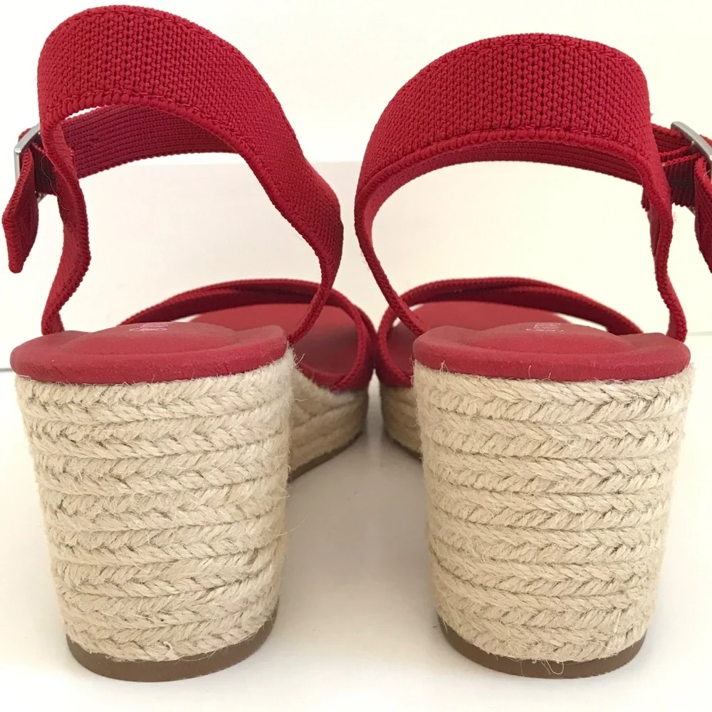 VIVAIA Wedge Sandals Espadrille Sally Sandals Red Women’s Size 9.5